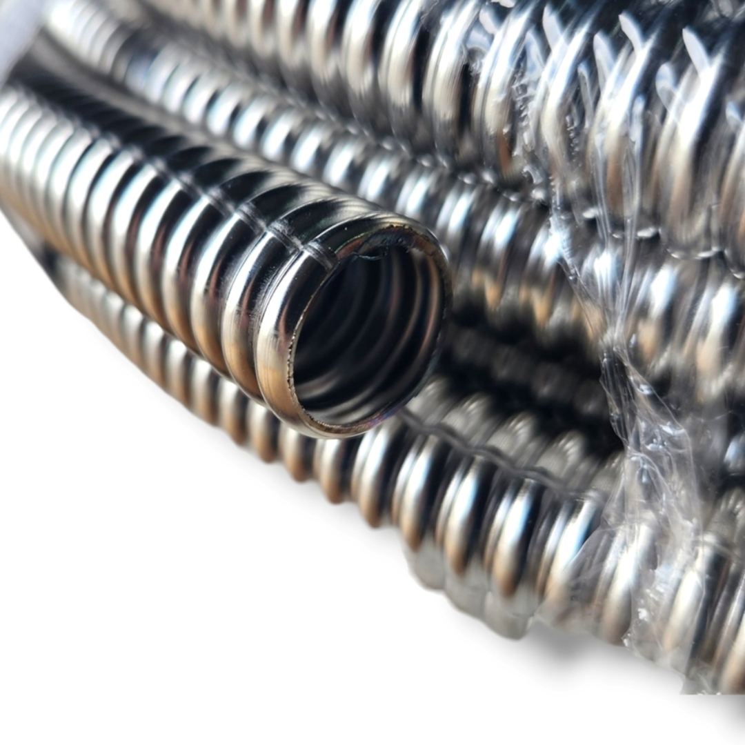 CAÑO CORRUGADO INOX 3/4 L=340 mm